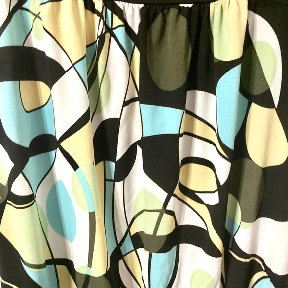 Tempted Hearts Women's XL Geometric Abstract Y2K Top - Picture 7 of 10